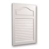 Jensen 615 Basic Louver Grained Wood Look Polystyrene Recessed Medicine Cabinet, White