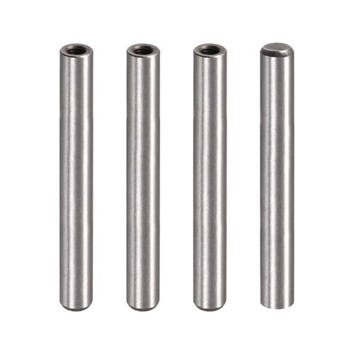uxcell Internal Screw Dowel Pin M6 0.4 x 3.1 inches (10 x 80 mm) Chamfer Flat Carbon Steel Cylindrical Pin Bed Bookcase Hardware Industrial Pins 4 Pcs