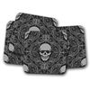 4 Set - Scary Skulls Coaster - Halloween Pattern Tattoo Boys #12804