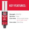 J-B Weld High Heat Syringe, Dark Grey - 25ml 2 Pack