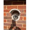 Boiler Flue Rain Cover Guard. White.
