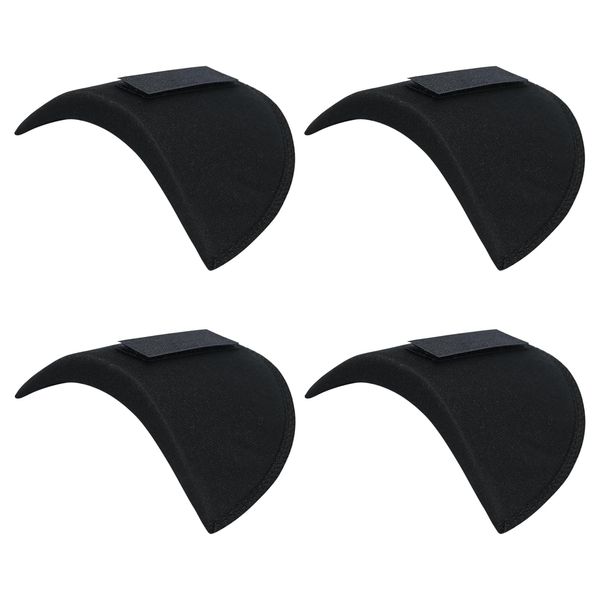 Bekecidi 2 Pair Shoulder Pads, 1.5cm Removable Sponge Shoulder Pads without Sewing, Blazer Suit Clothing Sponge Shoulder Lining Thickened insert Clothes Accessories (Black)