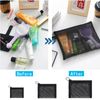 6 Packs Mini Zipper Toiletry Bag, Clear Mesh Zipper Cosmetic Small Purse Black Nylon Waterproof Small Purse Makeup Bag for Women, Portable Office Stationery Pouch.