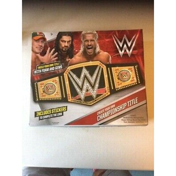 WWE CREATE YOUR OWN TITLE BELT NEW WRESTLING TOY