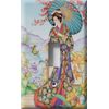 SnazzySwitch Oriental Woman Decorative Light Switch Cover - Single Toggle Wall Plate