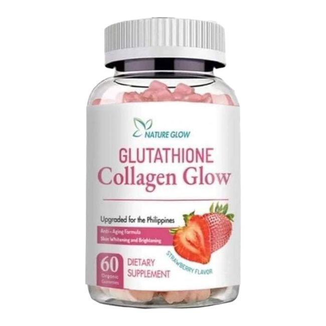 Nature Glow Glutathione Collagen Glow | 60 Gummies (Strawberry Flavor)