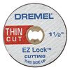 Dremel EZ409 1-1/2-Inch EZ Lock Thin Cut, Silver