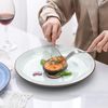 Ceramic Plates and Bowls Set, 24 Pieces Dinnerware Sets for 6, Scratch Resistant