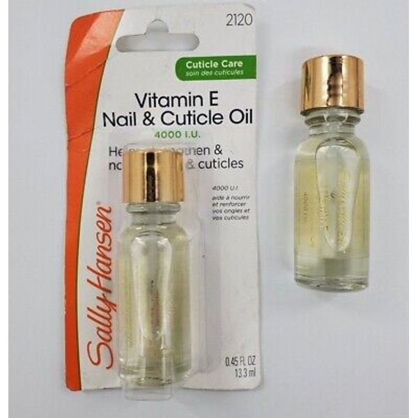 2X Sally Hansen Vitamin E Nail Cuticle Oil 2120 New  0.45 oz ea