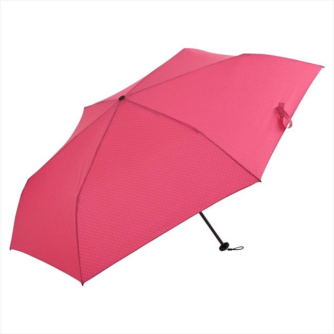 Nifty Colors 1460WN Folding Umbrella Dot Carbon Lightweight Mini 55