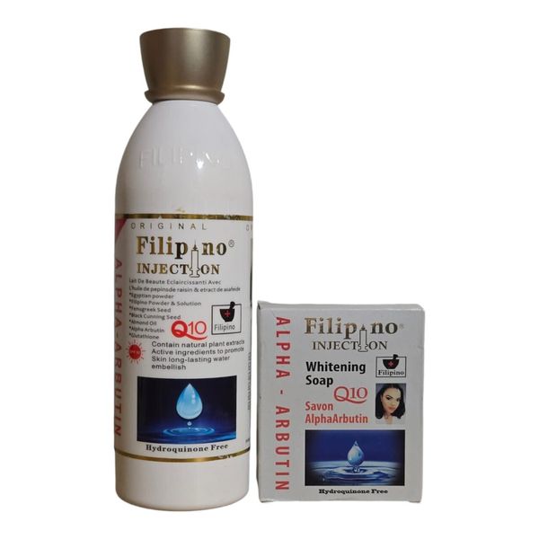 Filipino Alpha Arbutin Lotion 500ml, Soap