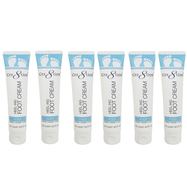 Cre8tion Heeling Foot Cream 6 Oz (Pack of 6)