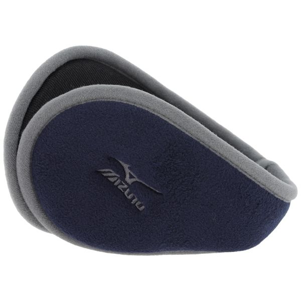 Mizuno C2JYA608 Fleece Ear Muffs, Breath Thermal, Moisture Absorption, Heat Generating, Cold Protection, navy