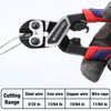 WORKPRO 8-inch Mini Bolt Cutter Security Lock with Bi-Material Ergonomic Handle