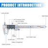 Digital Caliper Measuring Tool, Stainless Steel Vernier Caliper Digital Micro...