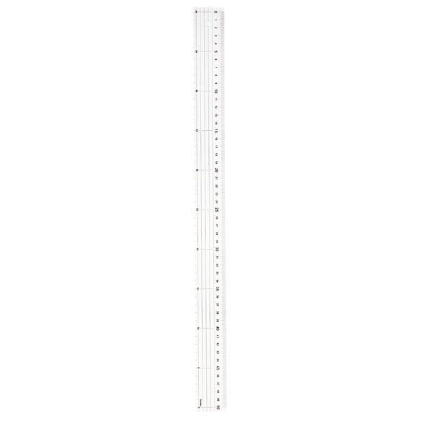 Raymay Metric Ruler With Stainless Steel Cutting Edge 50cm