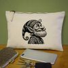 'Christmas Elf' Canvas Clutch Bag/Accessory Case (CL00041892)