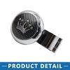 A ABSOPRO Auto Car Carbon Fiber Crown Pattern Design Steering Wheel Knob
