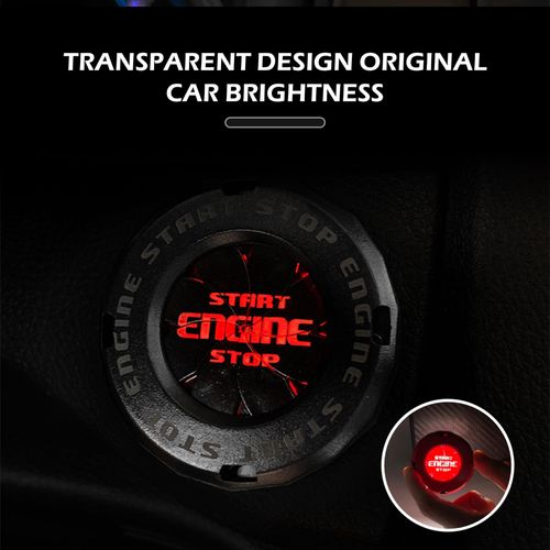 ARKOSKNIGHT Universal Car Push Button Cover - Protective, Anti-Scratch Ignition Decor for Engine Start/Stop Button - Press & Protect Your Push-to-Start Button with This Durable Cover(Rotating Black)