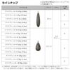 Daiwa Frilig Sinker S, 0.3 oz (10 g) (3/8 oz)