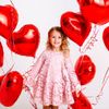 20PCS 46CM Heart Balloons Heart Foil Balloons Mylar Heart Balloons Metallic Aluminum Balloons Romantic Party Decor Balloons for Valentines Day Birthday Wedding Bridal Decor (red)