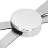 Adjustable Compass Eyebrow Ruler, Stainless Steel Eyebrow Positioning Makeup Measuring Tool (Silver)