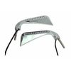 Chrome Evil Eye LED Mirror Set for Harley Davidson by V-Twin