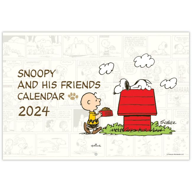 Hallmark 824-211 Japan Hallmark Snoopy 2024 Calendar Wall Hanging Large