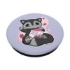Black Fox Strawberry Milk Bubble Tea For Boba Lover PopSockets Swappable PopGrip