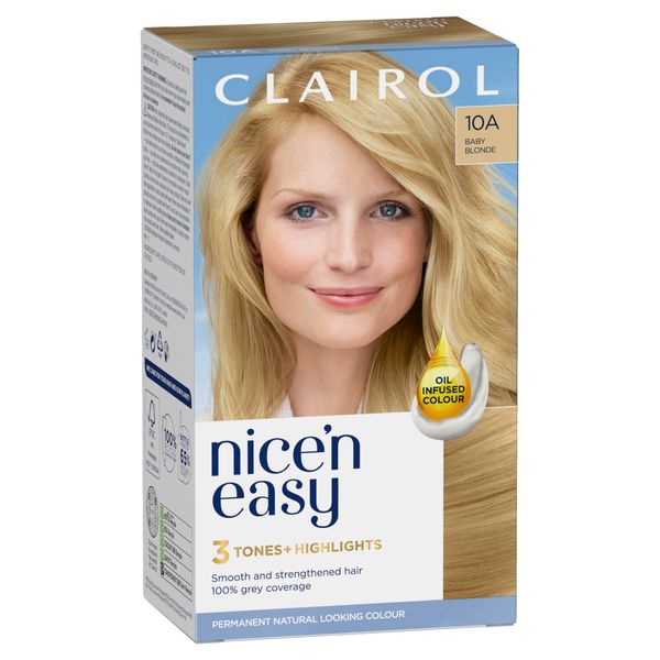 Clairol Nice'n Easy Permanent Hair Dye 101/9.5A Natural Baby Blonde