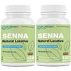 Puregen Senna Natural Vegetable Laxative 120 Tablets Constipation Relief 2 Pack