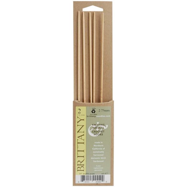 Brittany DP108 Double Point Knitting Needles 10" 5/Pkg-Size 8/5mm