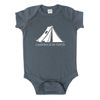 Camping is in- Tents (0-3 Months/Newborn, Grey)