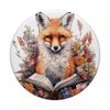 Fox Watercolor Book Lover PopSockets Adhesive PopGrip