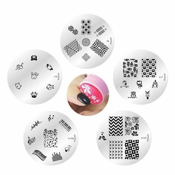 Nail Art Stamping Round Image Board Collection 3 27 Types (W9059AB)