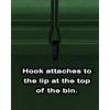Wheelie Bin Strap Lock Strap in BLACK - NO DRILLING, NO GLUEING - Easily Fitted