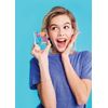 iscream Love Heart Shaped Strawberry Scented Solid Lip Gloss Quad