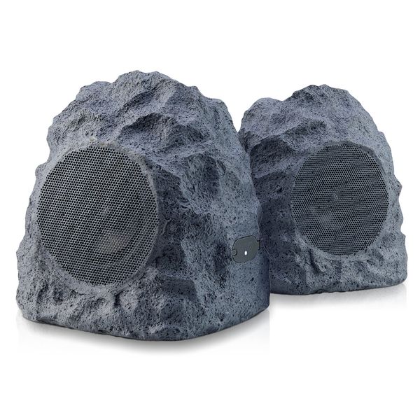 iHome Rechargeable Bluetooth Weatherproof Outdoor Rock Speakers