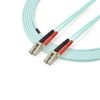 StarTech 2m 10Gb Aqua LC/LC Duplex 50/125 Multimode LSZH Fiber Cable