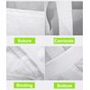 Bulk Super Bag, 35x35x43 Duffle Top and Flat Bottom, 1 Ton