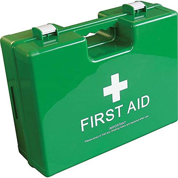 Large Deluxe Shatterproof ABS First Aid Case, Empty, C901GRN