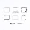 Almost daily Planner Almost Day Frame Stamp Travel (Departure & Arrival) Notebook Accessory