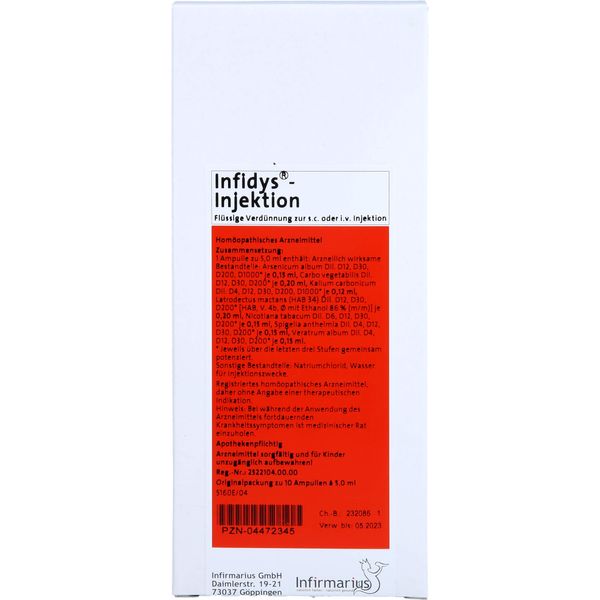 Infidys Injektion, 10X5 ml AMP