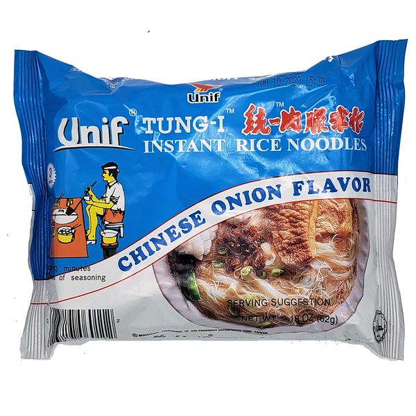 Tung-I Instant Rice Noodles Chinese Onion Flavor 2.18oz (10 Pack)