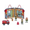 Tooky Toy Wooden Foldable Fire Station