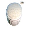 6Pack (Large 6.3x4.3 inches) Exfoliating Face Body Pad (100% Soft Terry Cloth) Cloth Materials Loofah Sponge Scrubber Brush Close Skin for Men and Women When Bath Spa and Shower