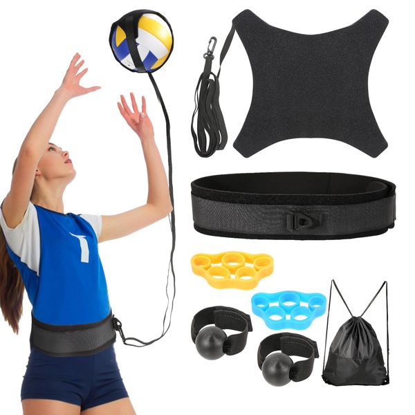 Davllin Volleyball Training Equipment Aid,Premium Volleyball Rebounder Trainer Kit,Solo Practice Trainer for Serving Setting Spiking and Arm Swing,Volleyball Gifts for Teen Girls & Boys