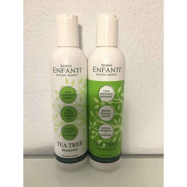 Bioken Enfanti Tea Tree Shampoo & Conditioner 8 oz 2 Bottles #114