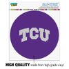 TCU Primary Logo Automotive Car Window Locker Circle Bumper Sticker