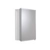 Croydex Winster Single Door, Recessed or Surface Mount, Hang 'n' Lock Medicine Cabinet , 16''W x 20''H, Aluminum